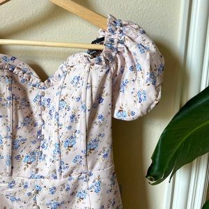 Cute floral one shoulder dress